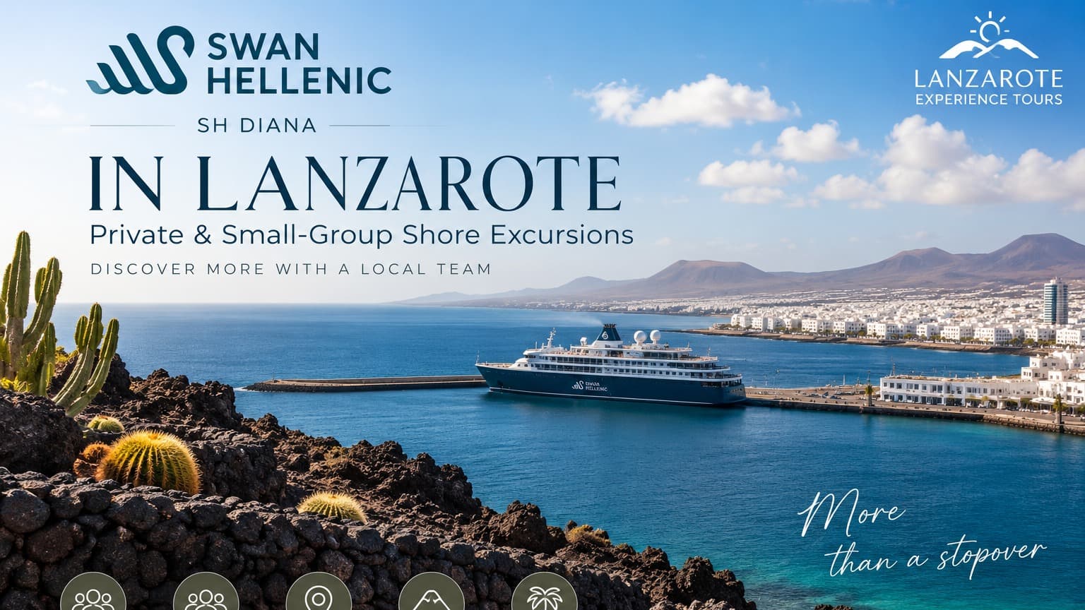 SH Diana de Swan Hellenic en Lanzarote – excursiones privadas y en grupo pequeño desde Arrecife