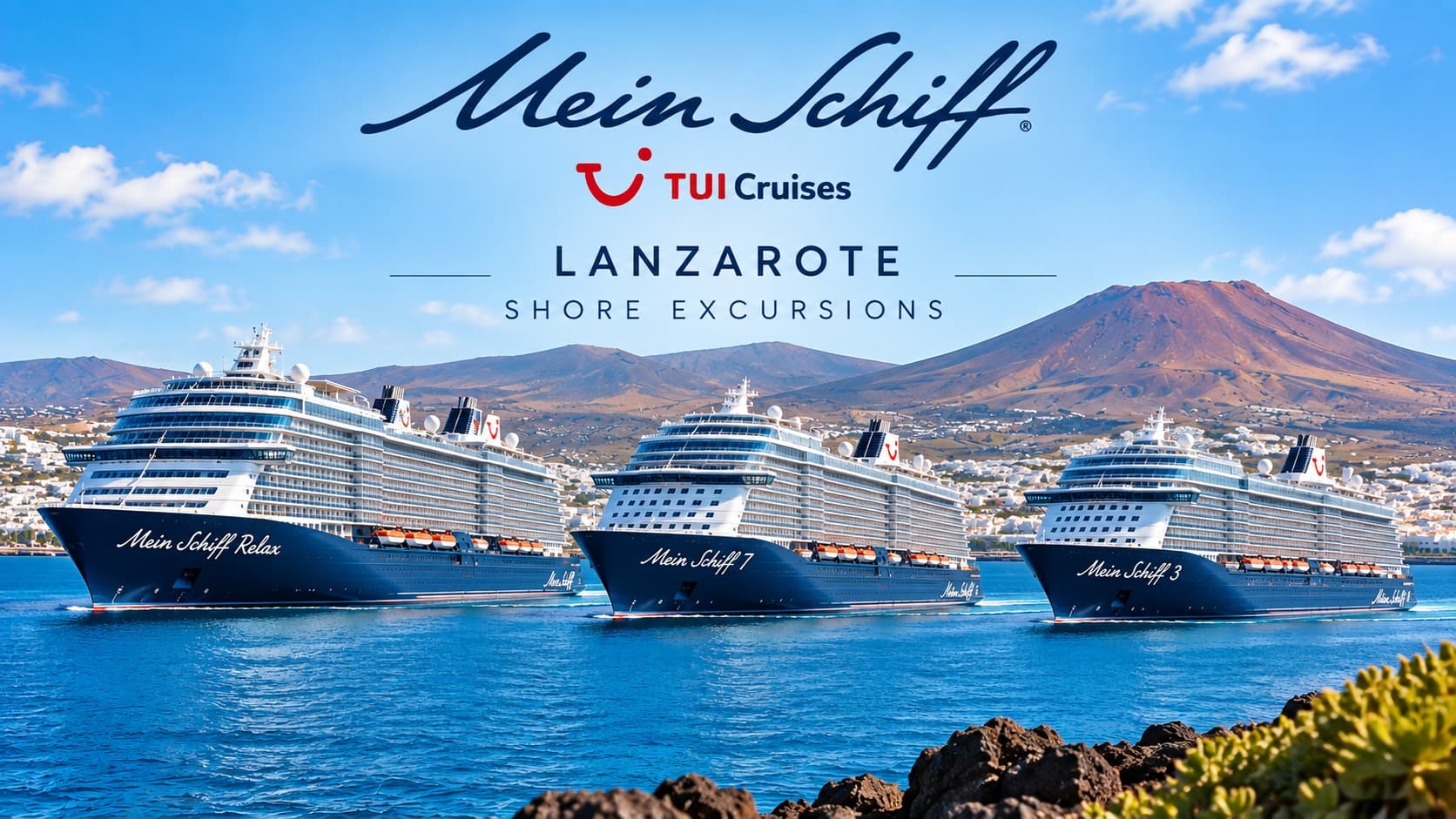 Mein Schiff Lanzarote, TUI Cruises Lanzarote, excursiones Mein Schiff Lanzarote, excursiones TUI Cruises Lanzarote, Mein Schiff Relax Lanzarote, Mein Schiff 7 Lanzarote, Mein Schiff 3 Lanzarote, excursiones cruceros Lanzarote, Timanfaya desde crucero, excursión privada Lanzarote, excursiones desde Arrecife, Puerto de Arrecife